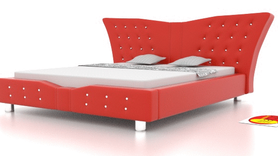 Manželská postel s krystaly Swarovski